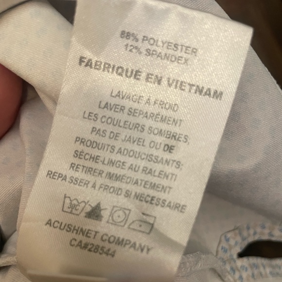 FootJoy Golf Polo Shirt Mens Large Geo Print Performance Short Sleeve Size Large - Picture 8 of 11